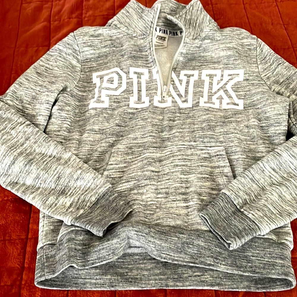 Pink sweatshirt gray size small